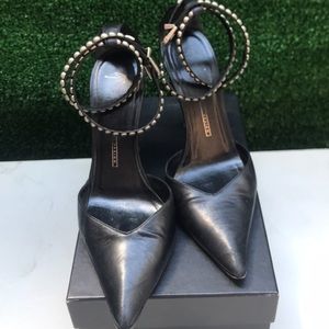 Giuseppe Zanotti Black Pump, Studded Ankle Strap